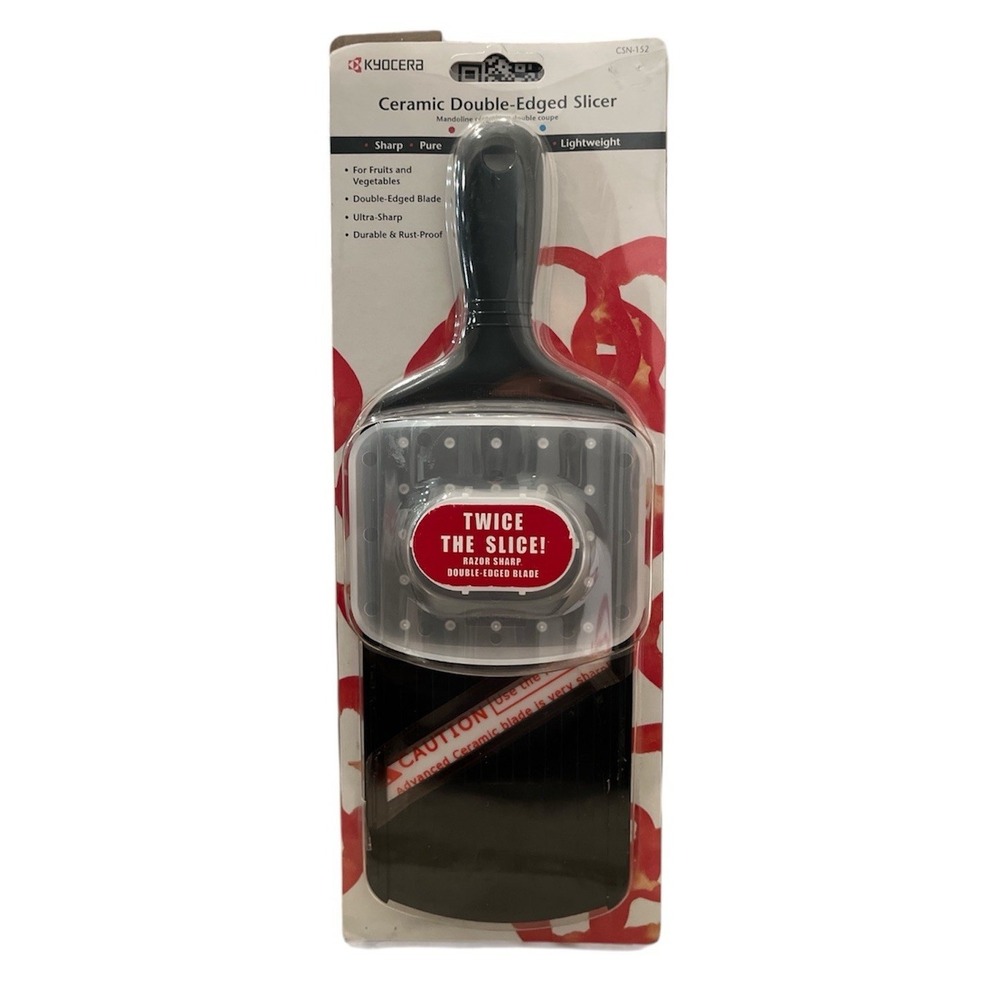 New Kyocera  Double-Edged Slicer Ceramic, Black CSN-152